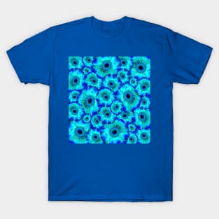 Blue floral pattern T-Shirt